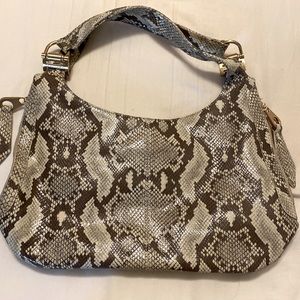 Calvin Klein Python Purse, with storage bag